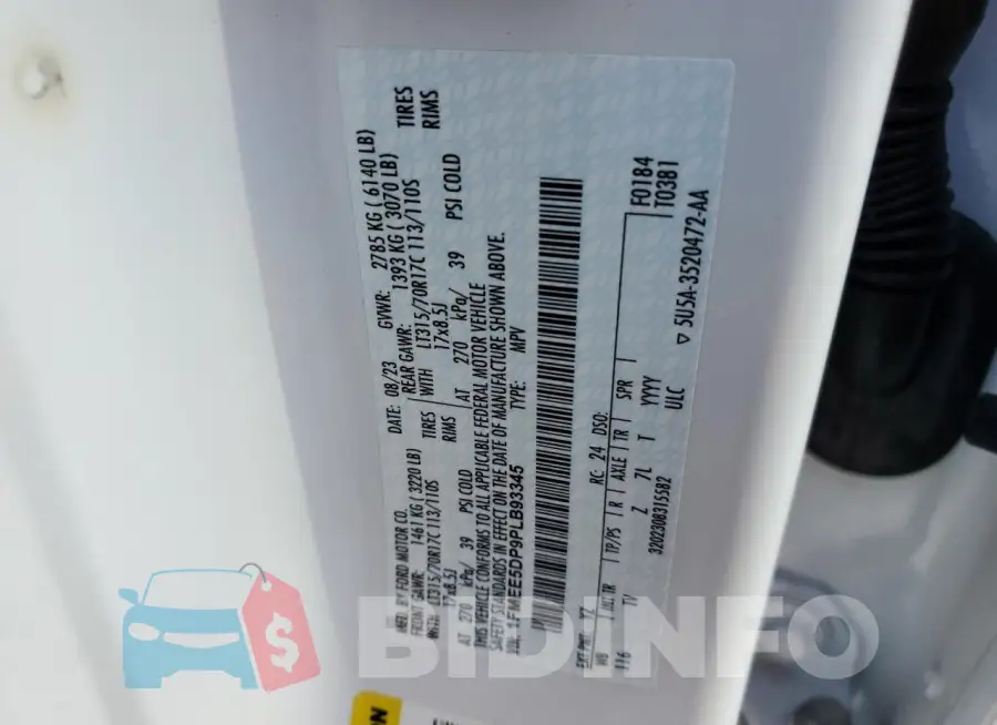 1FMEE5DP9PLB93345 Photo# 13