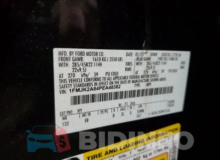 1FMJK2A84PEA48382 Photo# 14