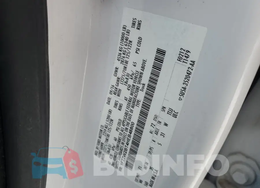 1FT7W2BT4HEB48800 Photo# 13