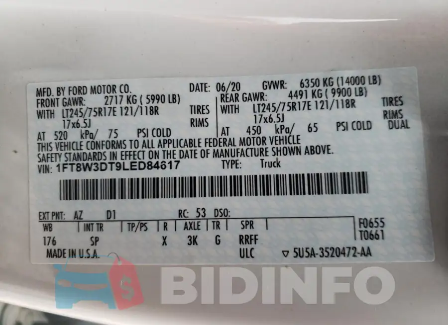 1FT8W3DT9LED84617 Photo# 13