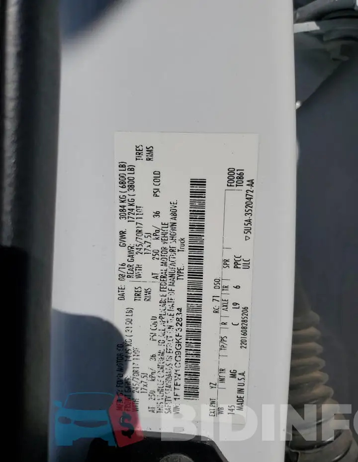 1FTEW1CG9GKF32834 Photo# 12