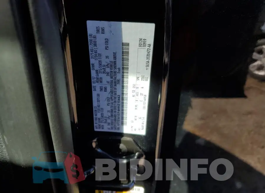 1FTEW1EF4HKE15443 Photo# 12