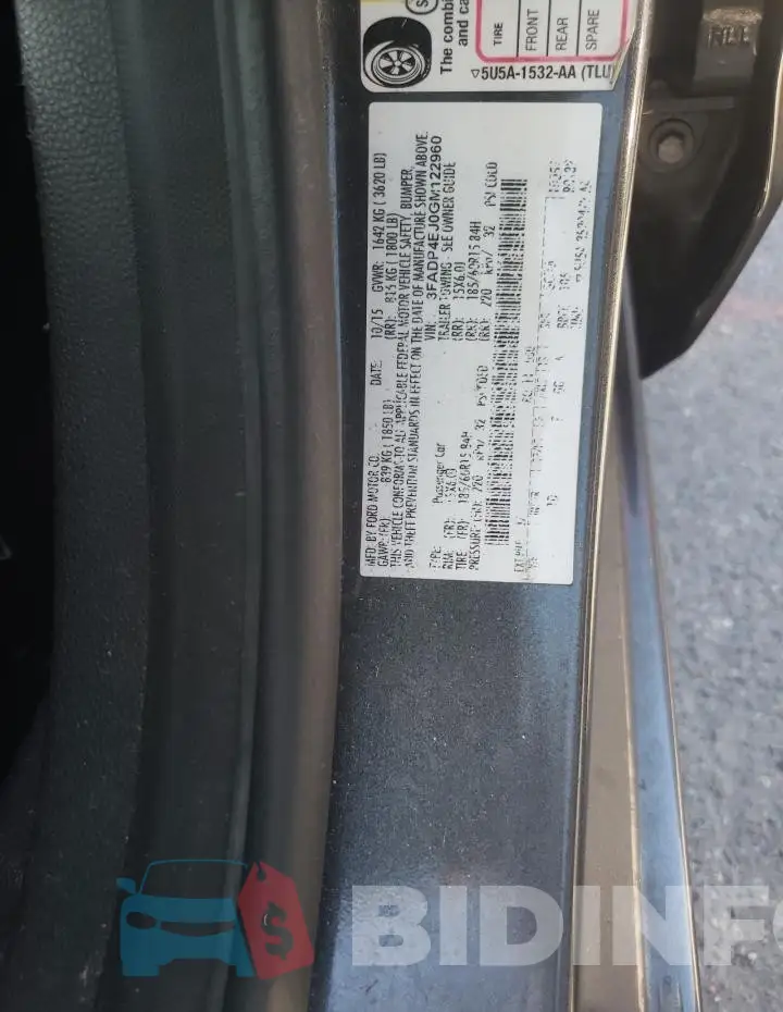 3FADP4EJ0GM122960 Photo# 12