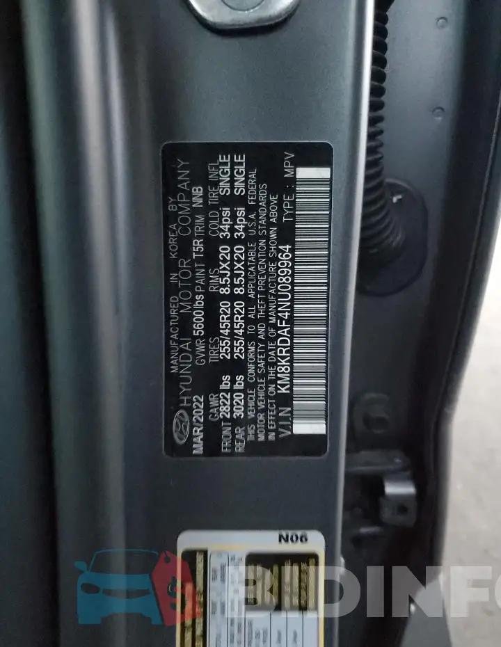 KM8KRDAF4NU089964 Photo# 12