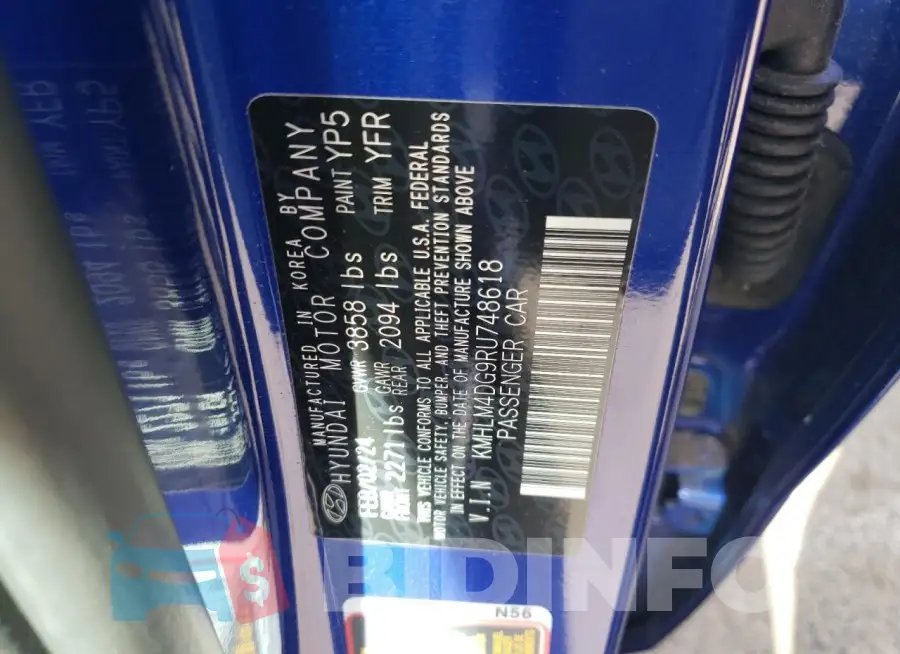 KMHLM4DG9RU748618 Photo# 12