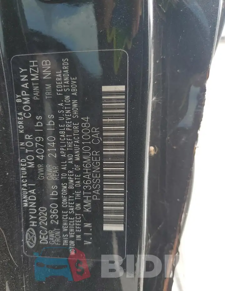 KMHT36AH6MU010084 Photo# 12