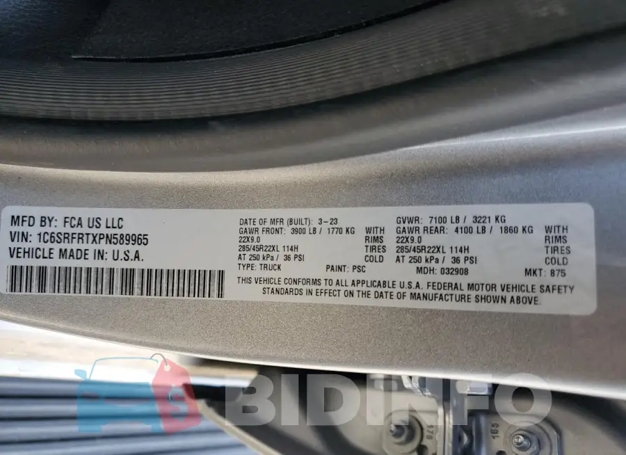 1C6SRFRTXPN589965 Photo# 12
