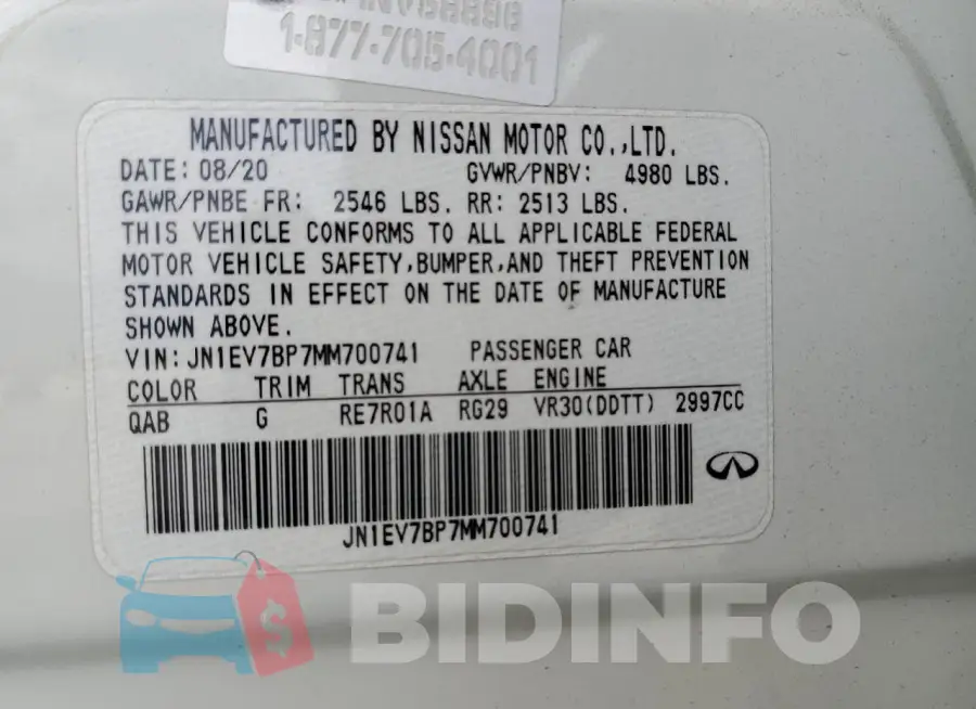 JN1EV7BP7MM700741 Photo# 13