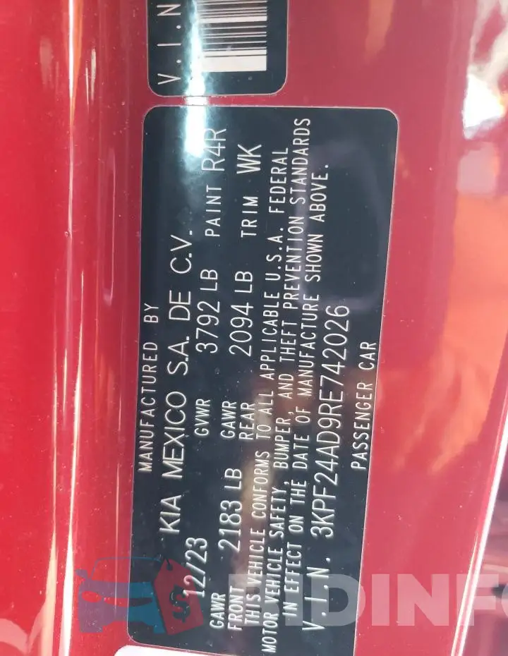 3KPF24AD9RE742026 Photo# 13