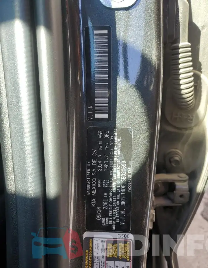 3KPFT4DE1SE020699 Photo# 12