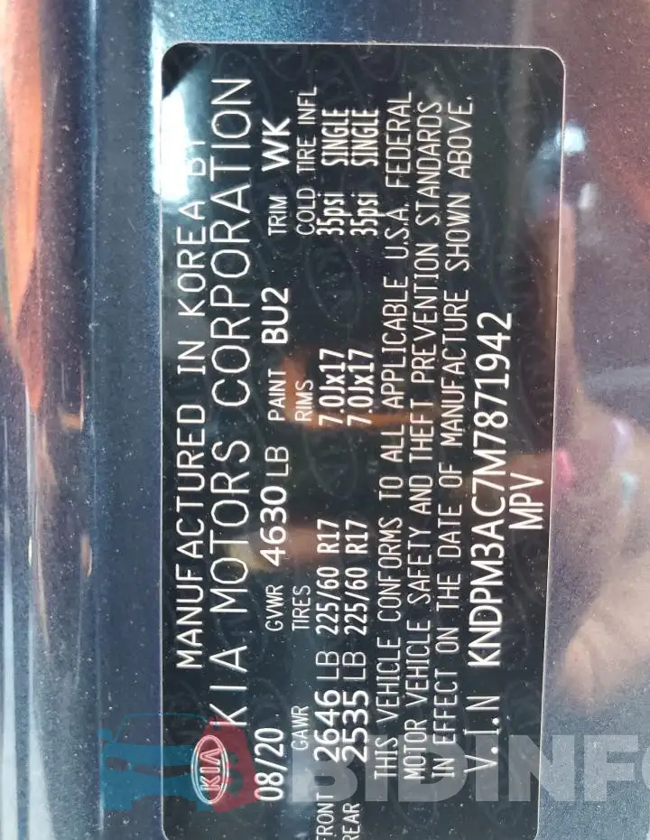 KNDPM3AC7M7871942 Photo# 13