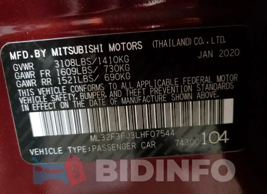 ML32F3FJ3LHF07544 Photo# 13