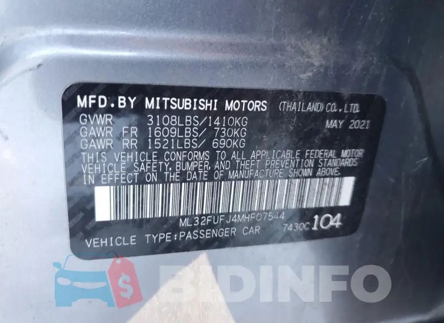 ML32FUFJ4MHF07544 Photo# 12
