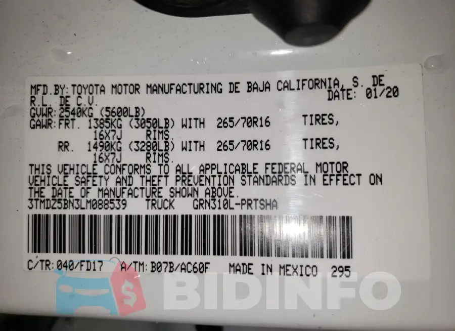 3TMDZ5BN3LM088539 Photo# 12