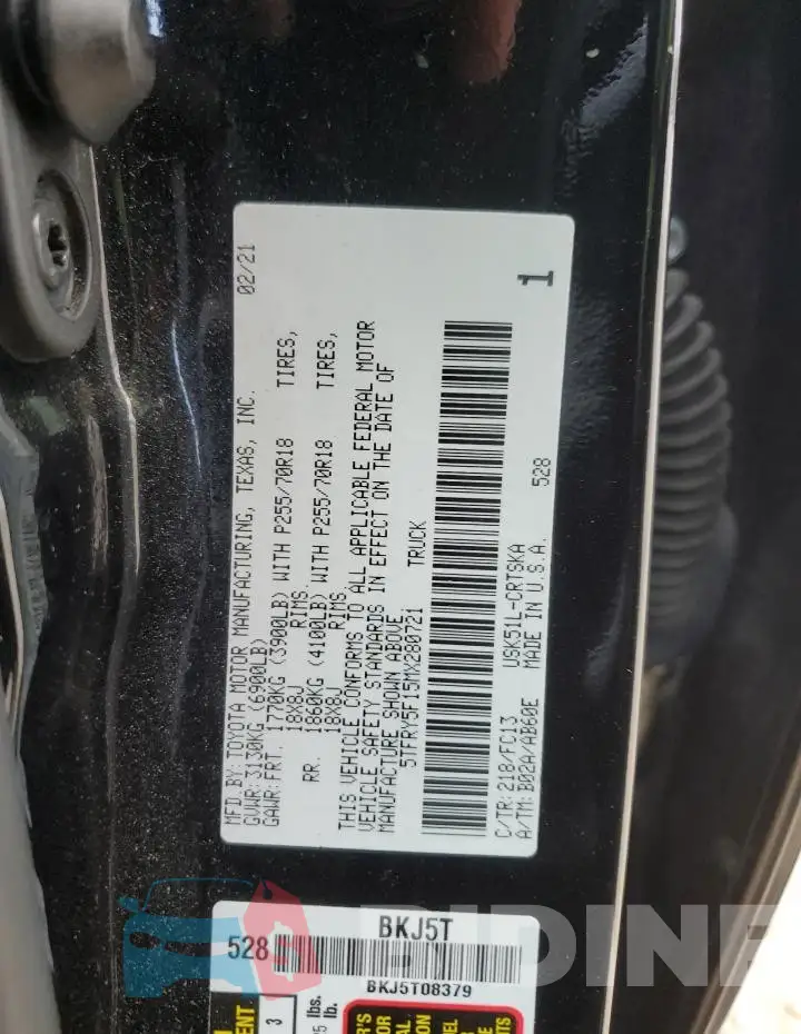 5TFRY5F15MX280721 Photo# 12