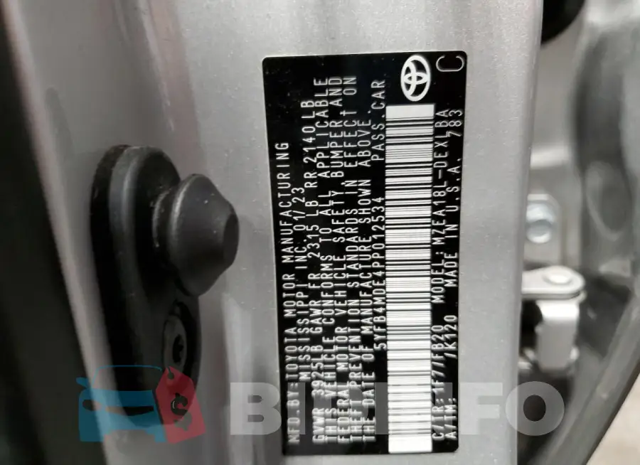 5YFB4MDE4PP012534 Photo# 13