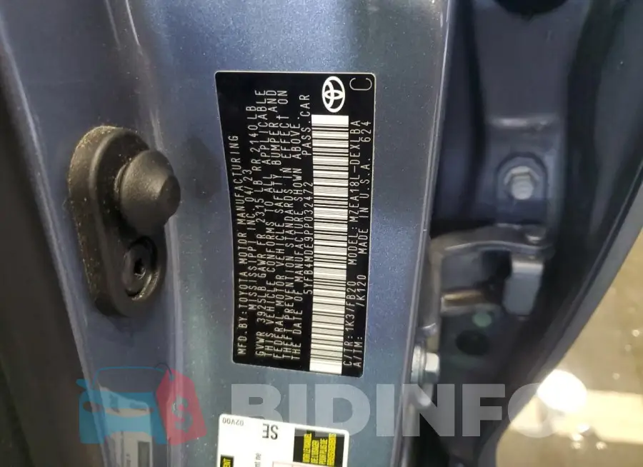 5YFB4MDE9PP032472 Photo# 12