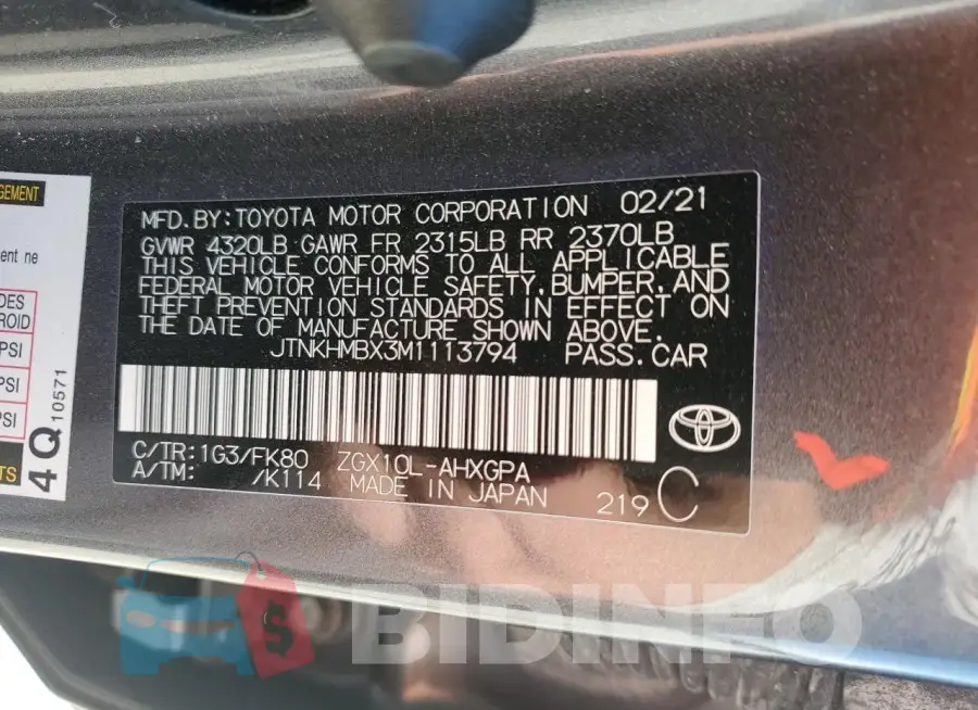 JTNKHMBX3M1113794 Photo# 14