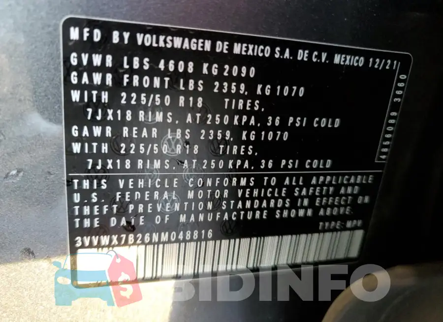 3VVWX7B26NM048816 Photo# 13