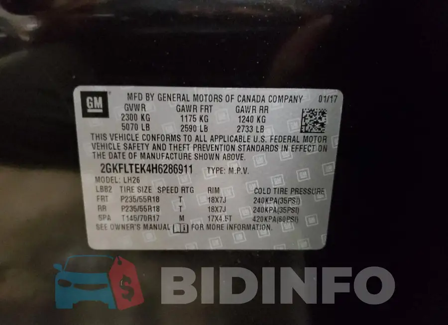 2GKFLTEK4H6286911 Photo# 14