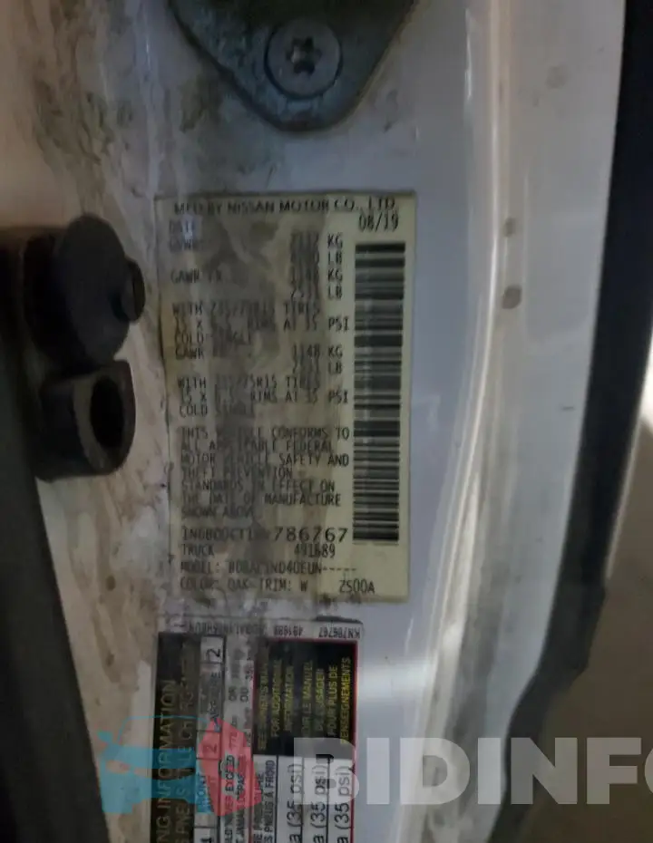1N6BD0CT1KN786767 Photo# 12