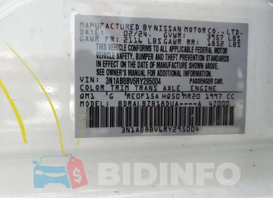 3N1AB8BV6RY295004 Photo# 13