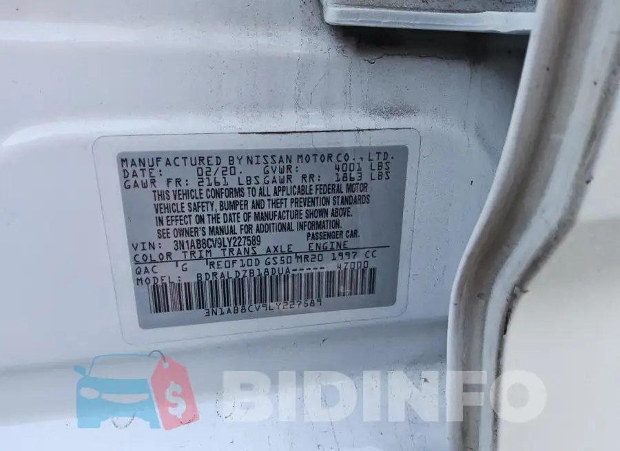 3N1AB8CV9LY227589 Photo# 13