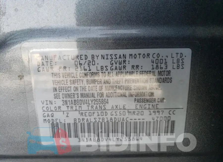 3N1AB8DV4LY255864 Photo# 12