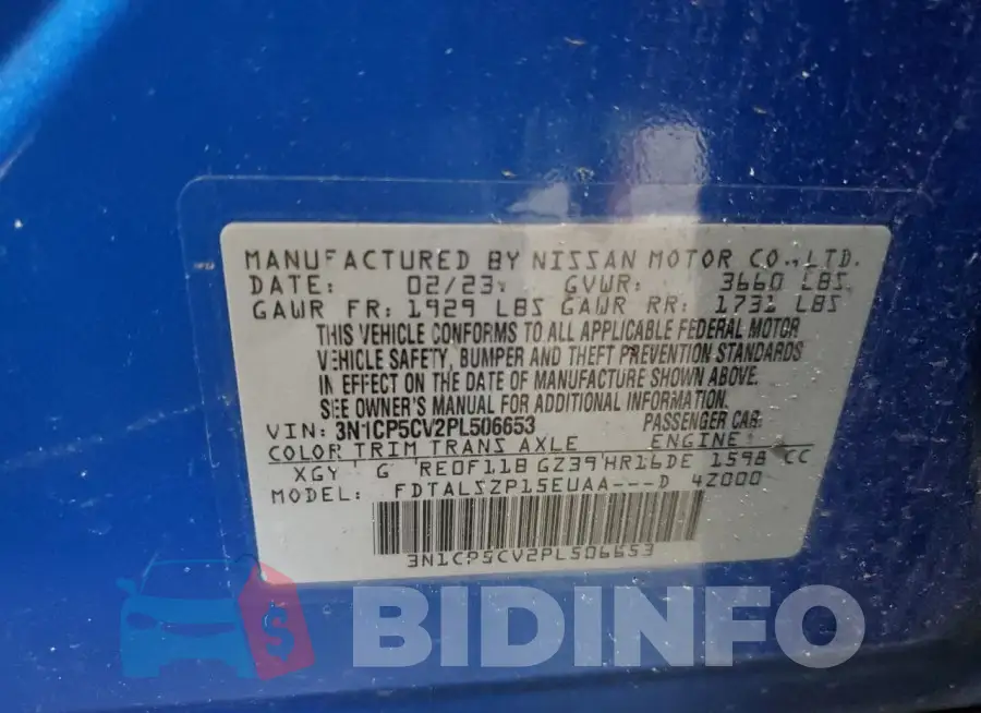 3N1CP5CV2PL506653 Photo# 14