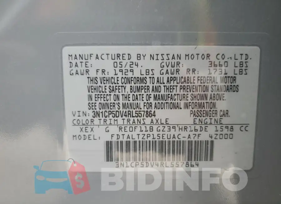 3N1CP5DV4RL557864 Photo# 13