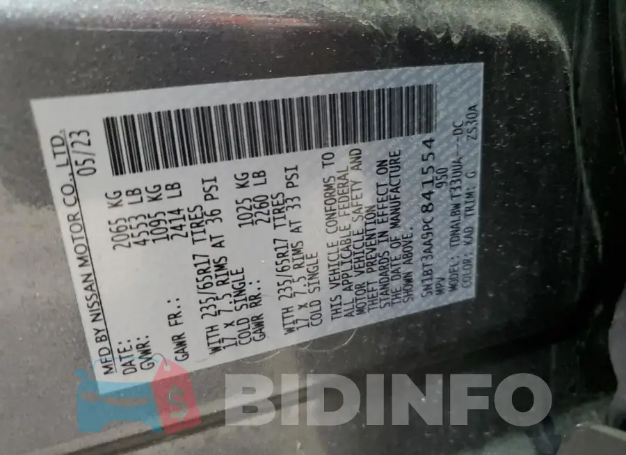 5N1BT3AA9PC841554 Photo# 13
