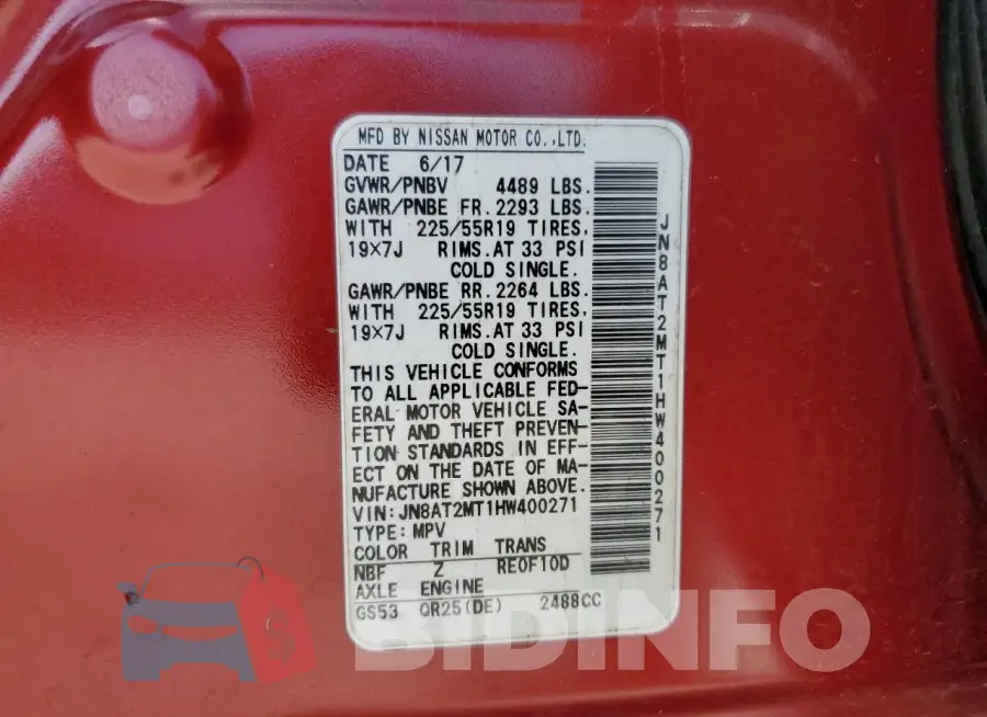 JN8AT2MT1HW400271 Photo# 14