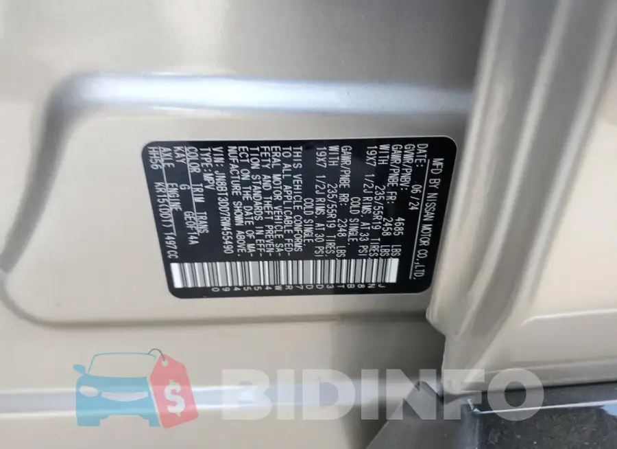 JN8BT3DD7RW455490 Photo# 13