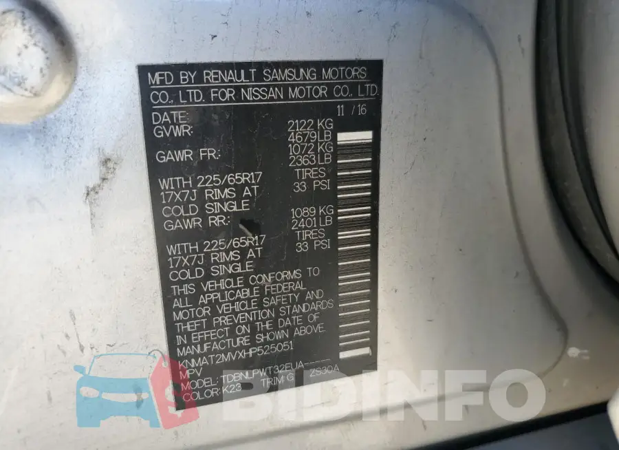 KNMAT2MVXHP525051 Photo# 12