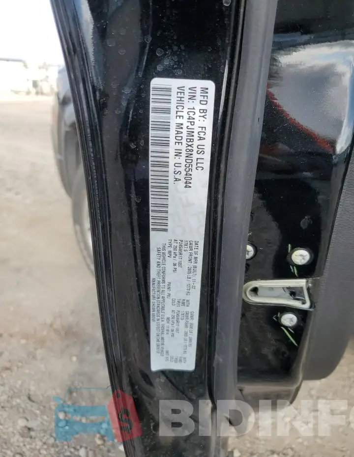 1C4PJMBX8ND554044 Photo# 13