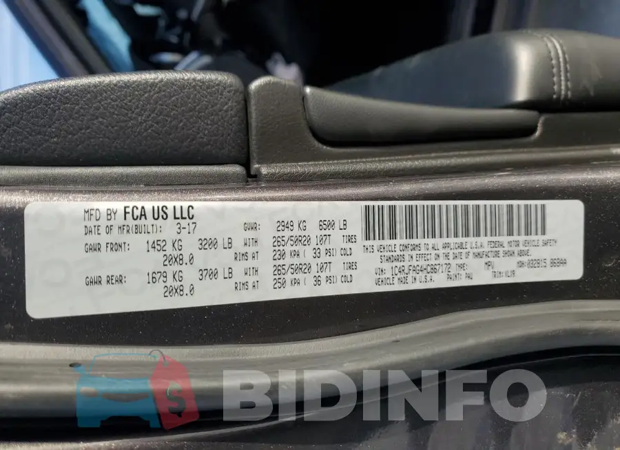 1C4RJFAG4HC867172 Photo# 13