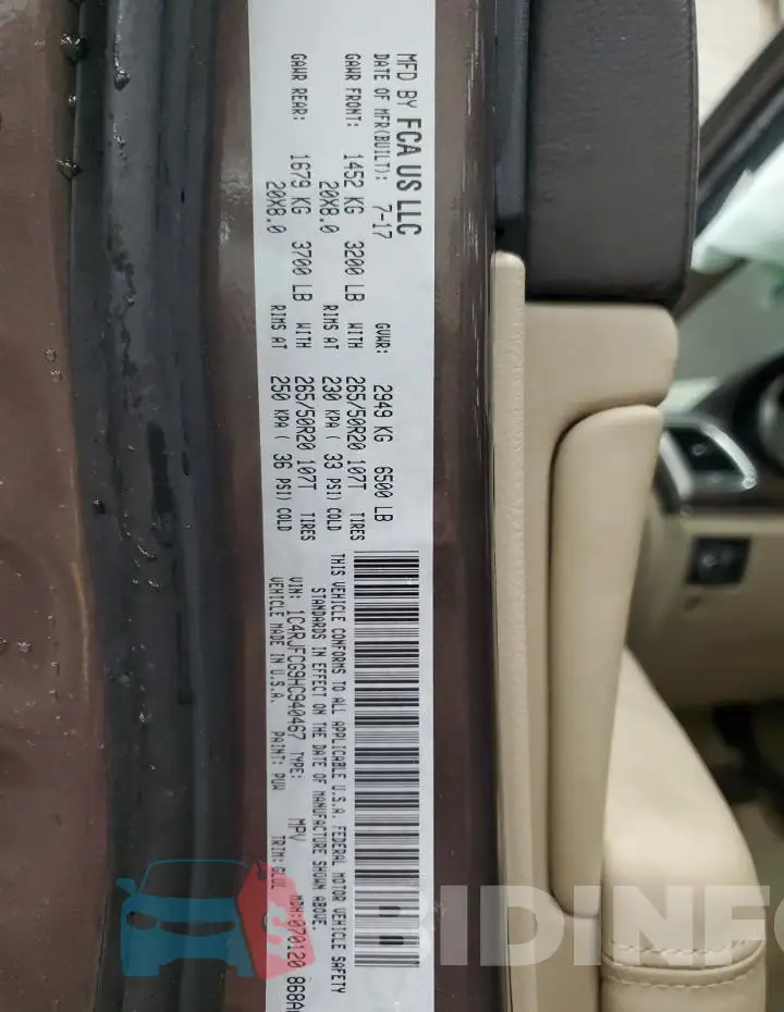 1C4RJFCG9HC940467 Photo# 14