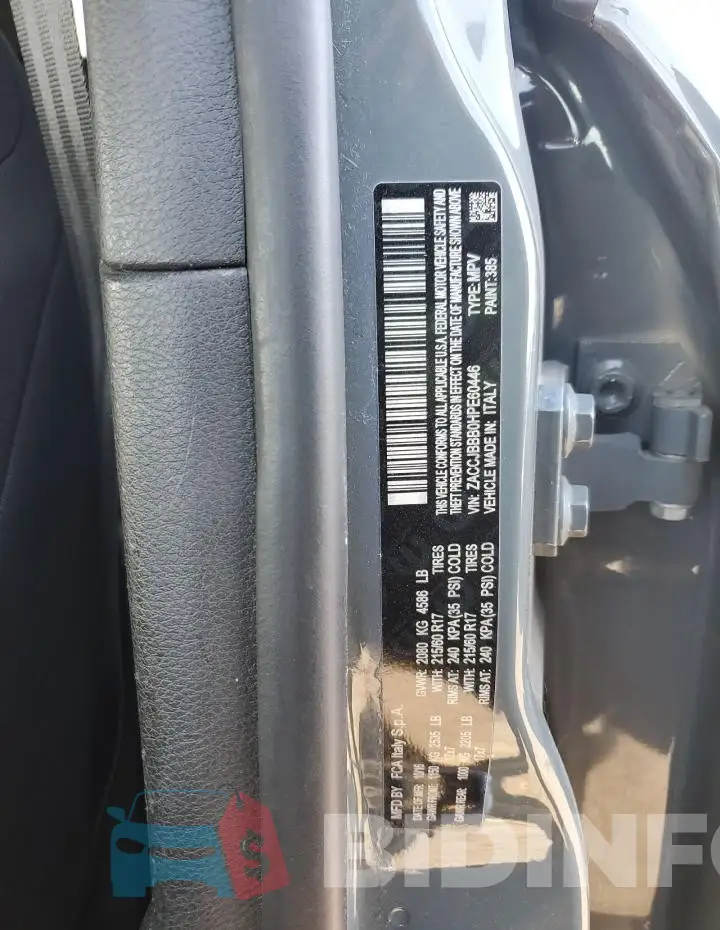 ZACCJBBB0HPE60446 Photo# 13