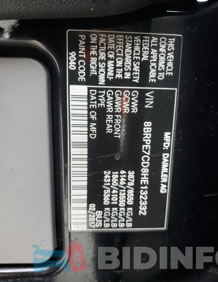 8BRPE7CD8HE132332 Photo# 13