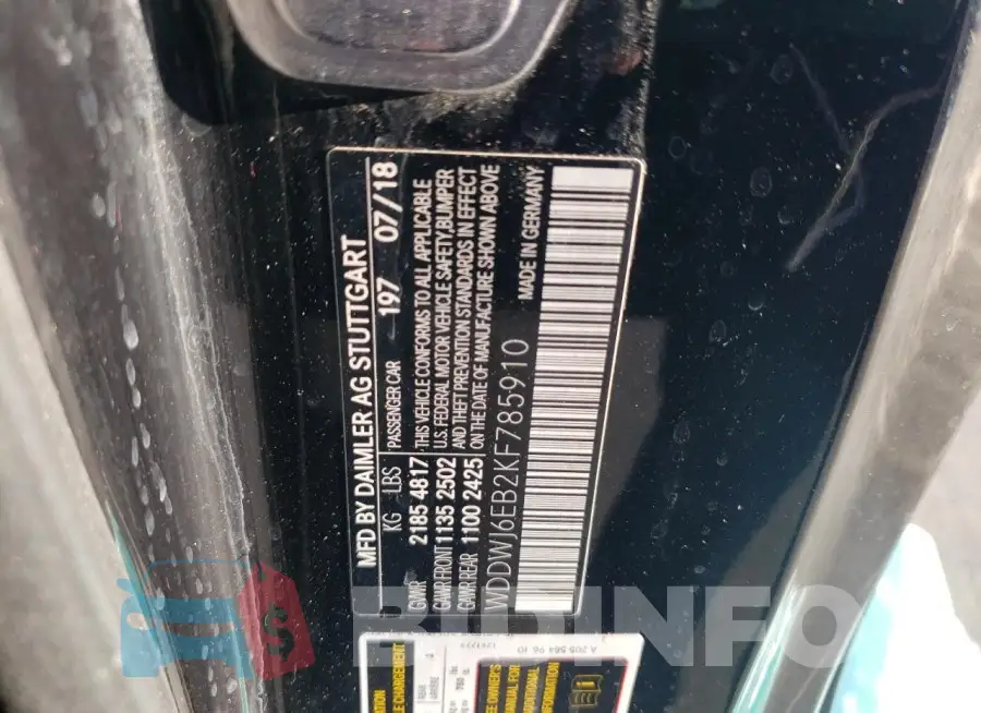 WDDWJ6EB2KF785910 Photo# 12