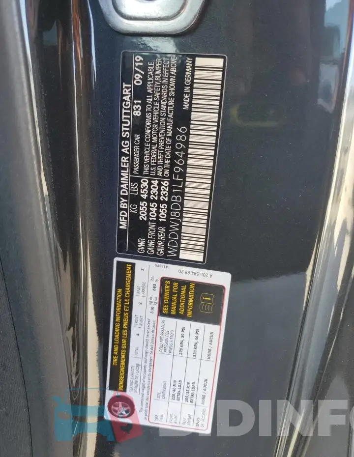 WDDWJ8DB1LF964986 Photo# 12