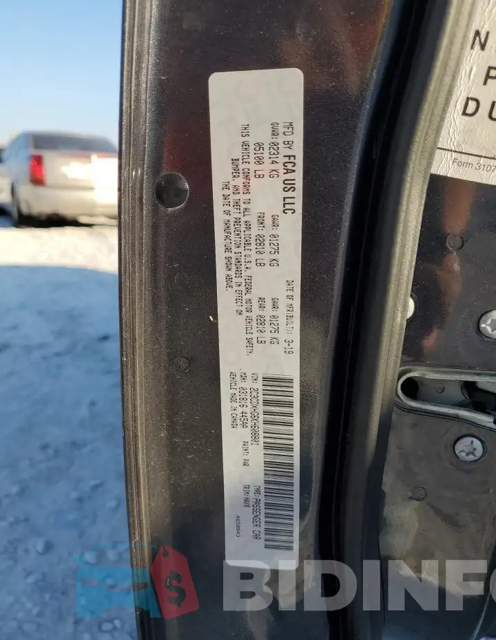 2C3CDXHG6KH608801 Photo# 11