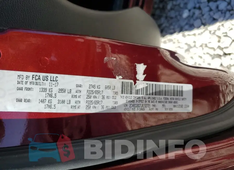 2C4RDGBG7JR152721 Photo# 13
