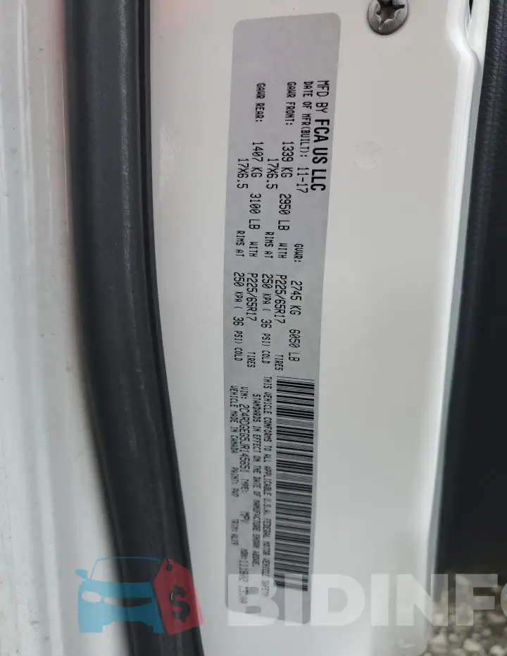 2C4RDGEG5JR145651 Photo# 13
