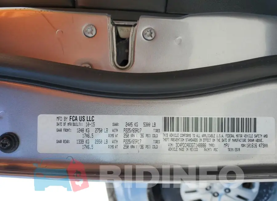 3C4PDCAB3GT148886 Photo# 14