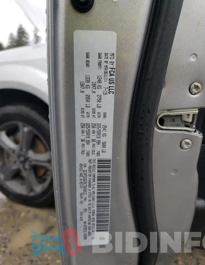 3C4PDDGG5KT849012 Photo# 14