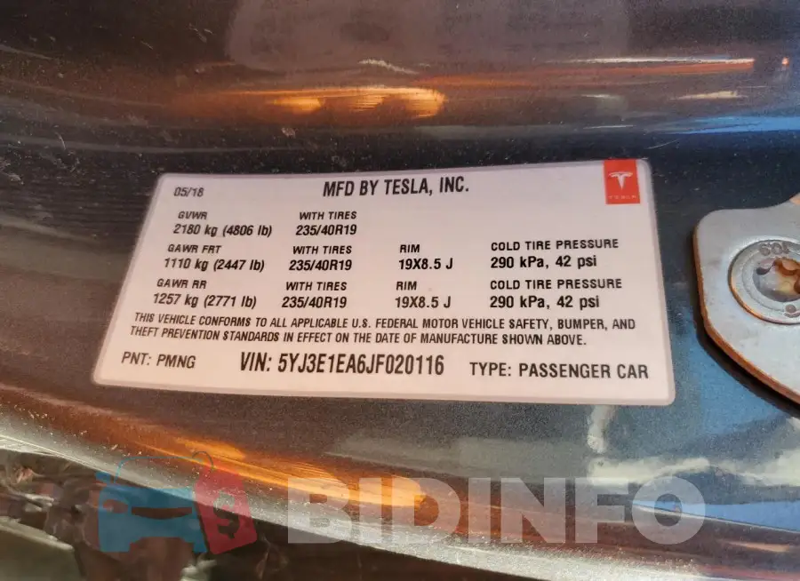 5YJ3E1EA6JF020116 Photo# 12