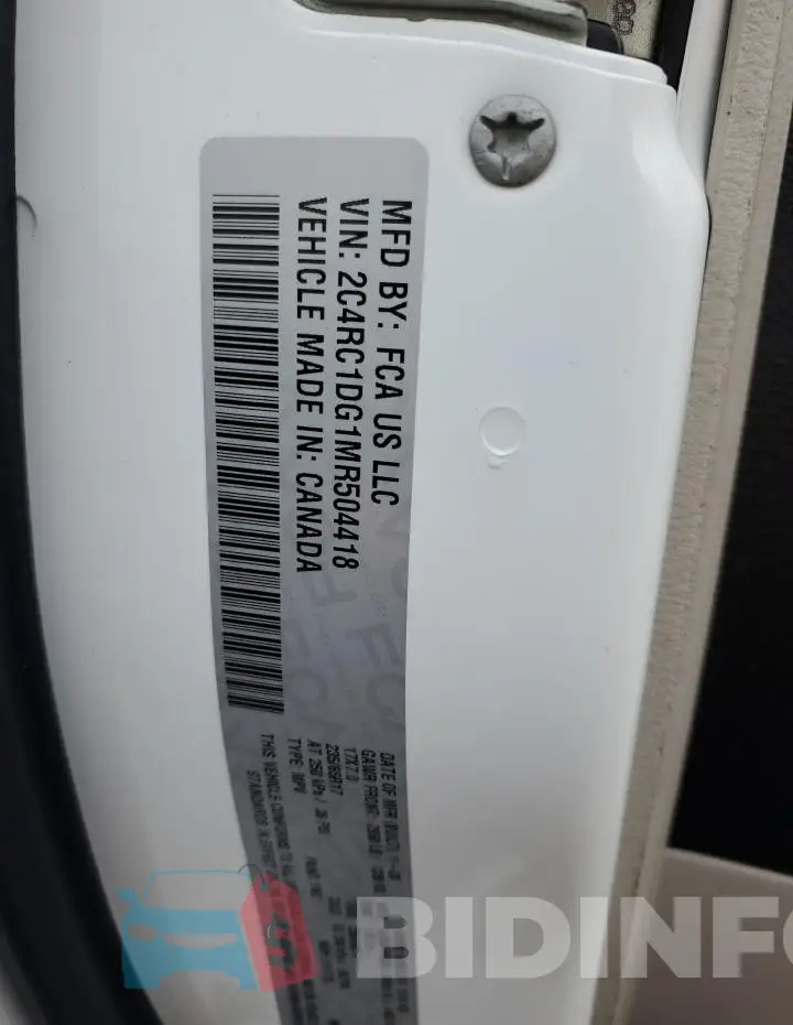 2C4RC1DG1MR504418 Photo# 13