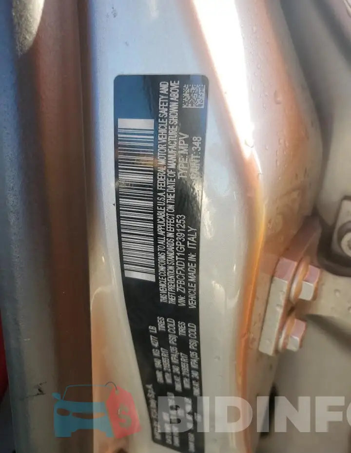 ZFBCFXDT1GP391253 Photo# 13