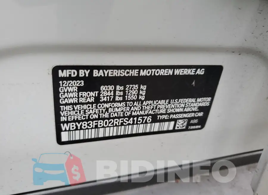 WBY83FB02RFS41576 Photo# 12